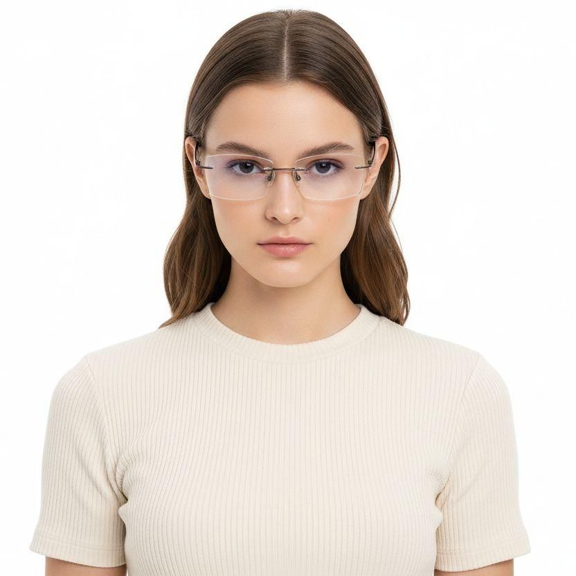 Lunettes invisibles en cuivre et titane #BS2419-0009