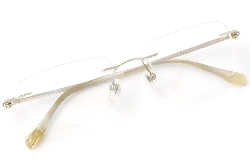 Lunettes invisibles en titane doré #BS2419-0010