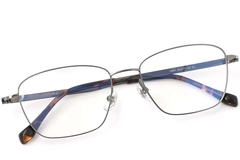 Rectangular Gray Titanium Glasses #BS2419-0014