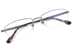 Semi-rimless Gray Titanium Glasses #BS2419-0018