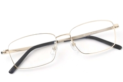 Rectangular Golden Titanium Glasses #BS2419-0051