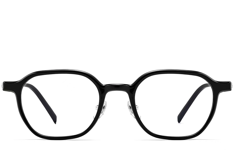 Rectangular Black Titanium Glasses #BS2419-0055