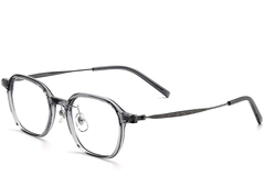 Rectangular Gray Titanium Glasses #BS2419-0057
