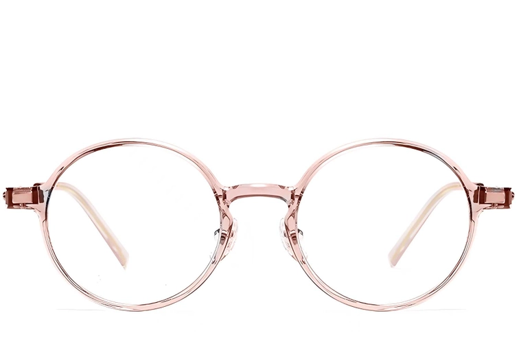 Gafas redondas de titanio rosa #BS2419-0063