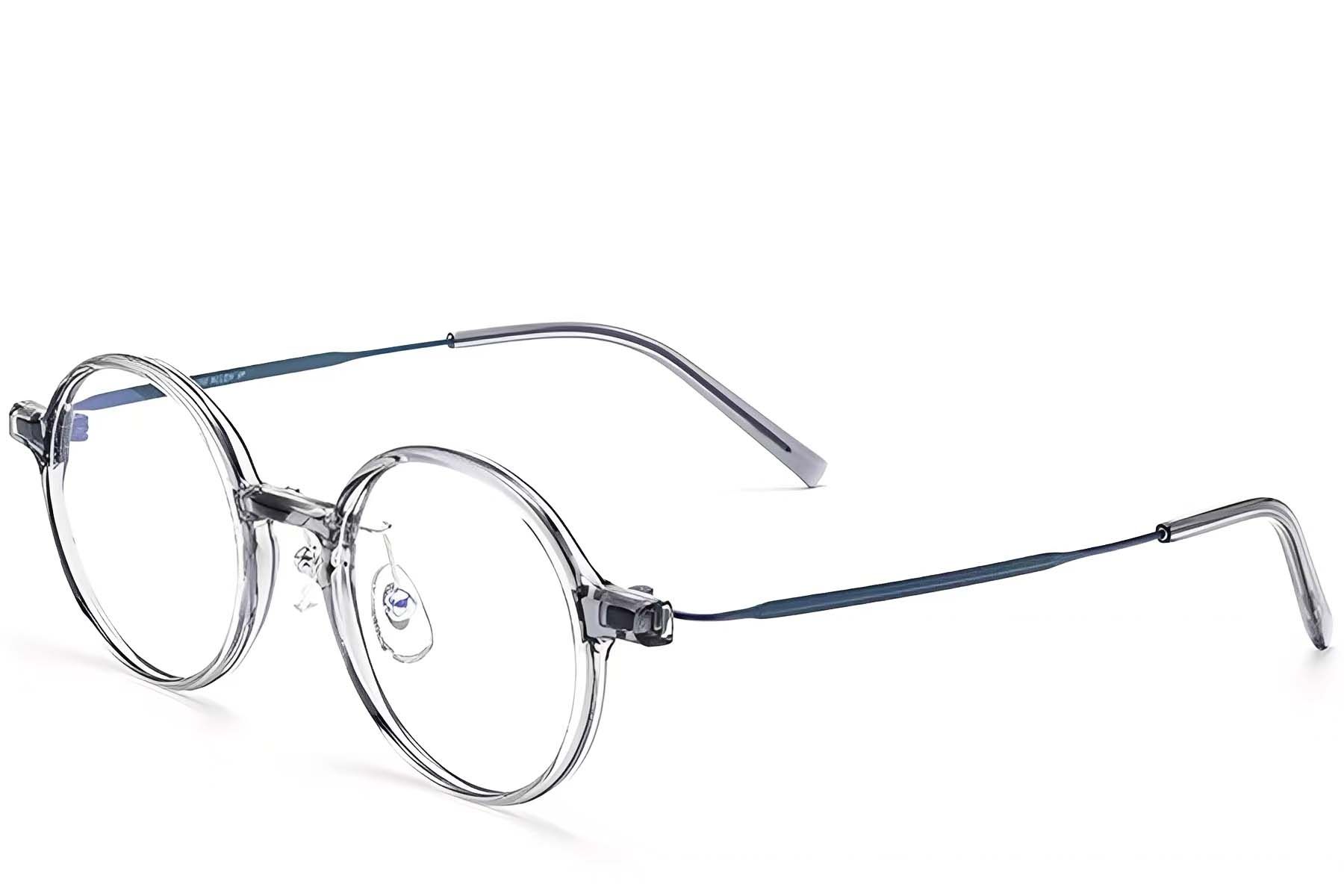 Round Gray Titanium Glasses #BS2419-0065