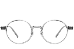 Runde graue Titanbrille #BS2419-0065