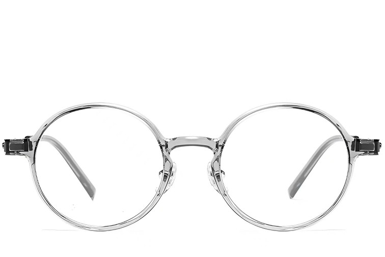 Occhiali rotondi in titanio grigio #BS2419-0065