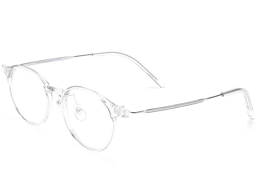 Oval Transparent Titanium Glasses #BS2419-0068