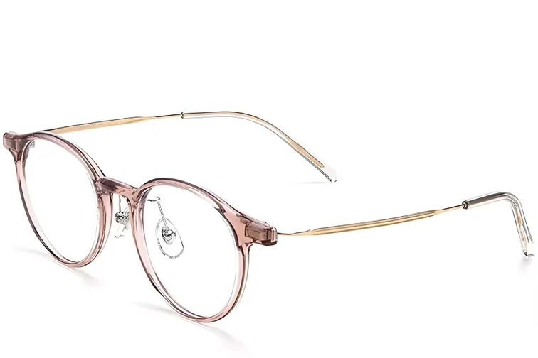 Gafas ovaladas de titanio rosa #BS2419-0070