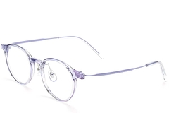 Oval Purple Titanium Glasses #BS2419-0071