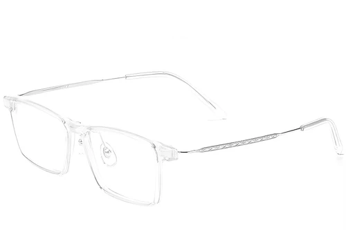 Rectangular Transparent Titanium Glasses #BS2419-0073