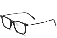Rectangular Black Titanium Glasses #BS2419-0082