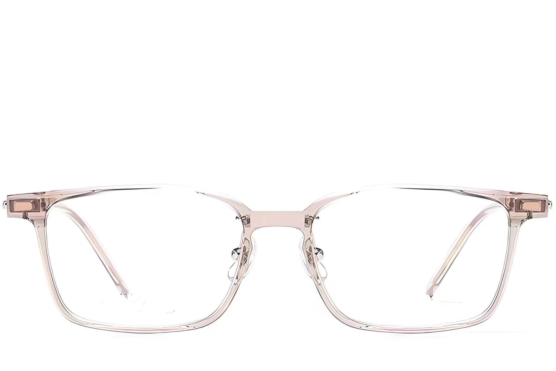 Rectangular Brown Titanium Glasses #BS2419-0083