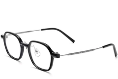 Rectangular Black Titanium Glasses #BS2419-0084