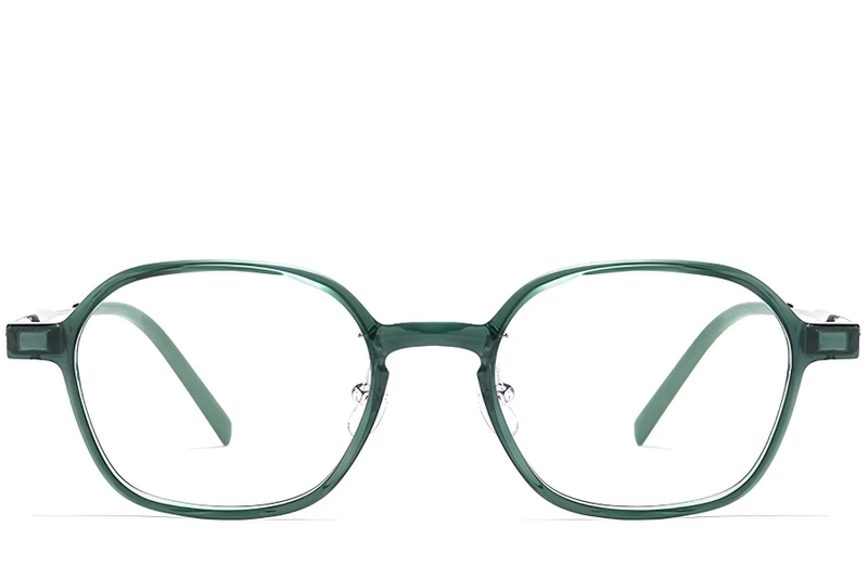 Rectangular Green Titanium Glasses #BS2419-0089