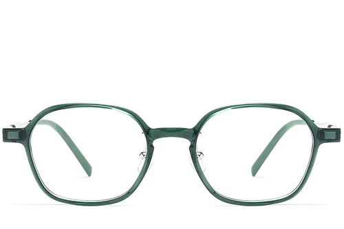 Rectangular Green Titanium Glasses #BS2419-0089