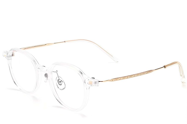 Ovale, transparente Titanbrille #BS2419-0090