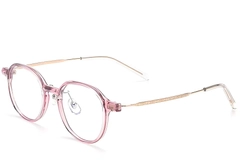Oval Pink Titanium Glasses #BS2419-0092
