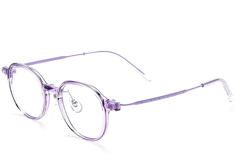 Occhiali ovali in titanio viola #BS2419-0094