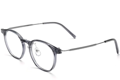 Oval Gray Titanium Glasses #BS2419-0096
