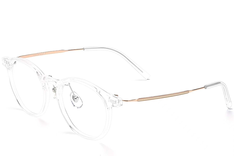 Oval Transparent Titanium Glasses #BS2419-0098