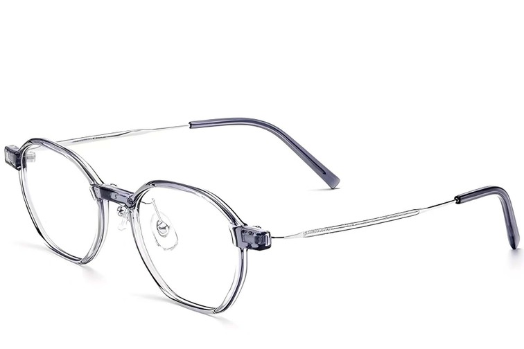 Geometric Gray Titanium Glasses #BS2419-0100