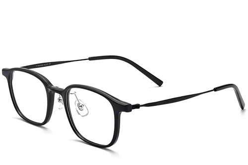 Rectangular Black Titanium Glasses #BS2419-0110