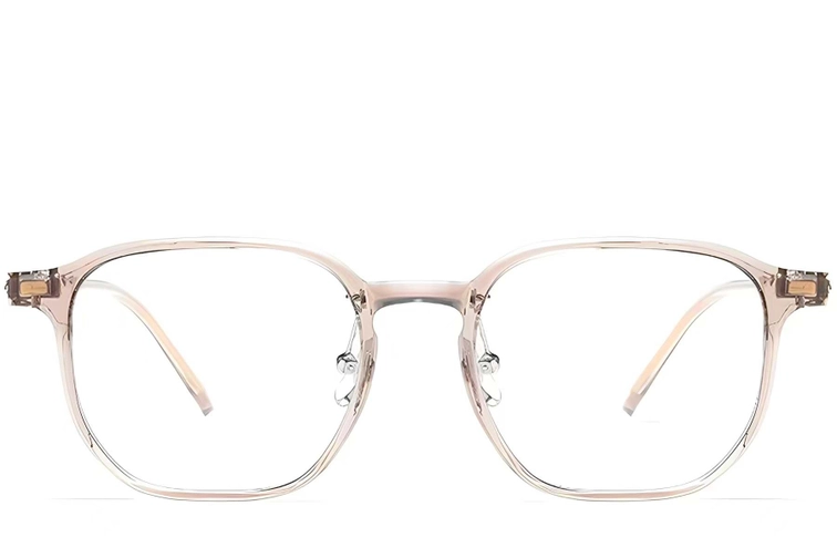 Rectangular Pink Titanium Glasses #BS2419-0116
