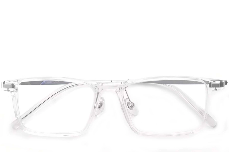 Rectangular Transparent Titanium Glasses #BS2419-0118