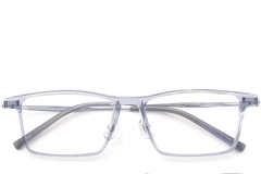 Rectangular Blue Titanium Glasses #BS2419-0119