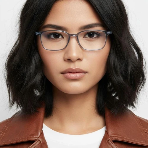 Rectangular Blue Titanium Glasses #BS2419-0125