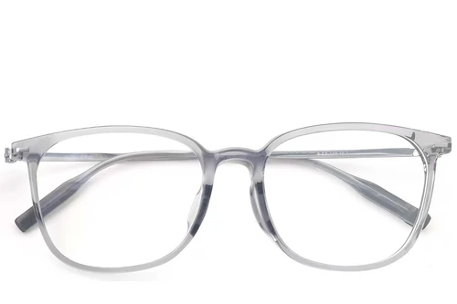 Rectangular Gray Titanium Glasses #BS2419-0131