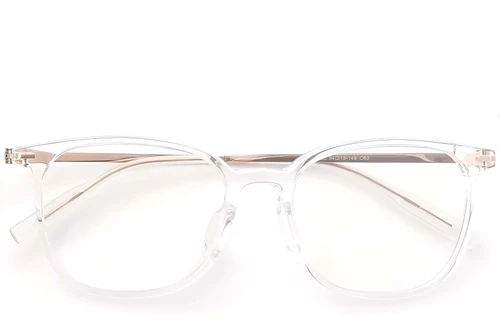 Rectangular Transparent Titanium Glasses #BS2419-0132
