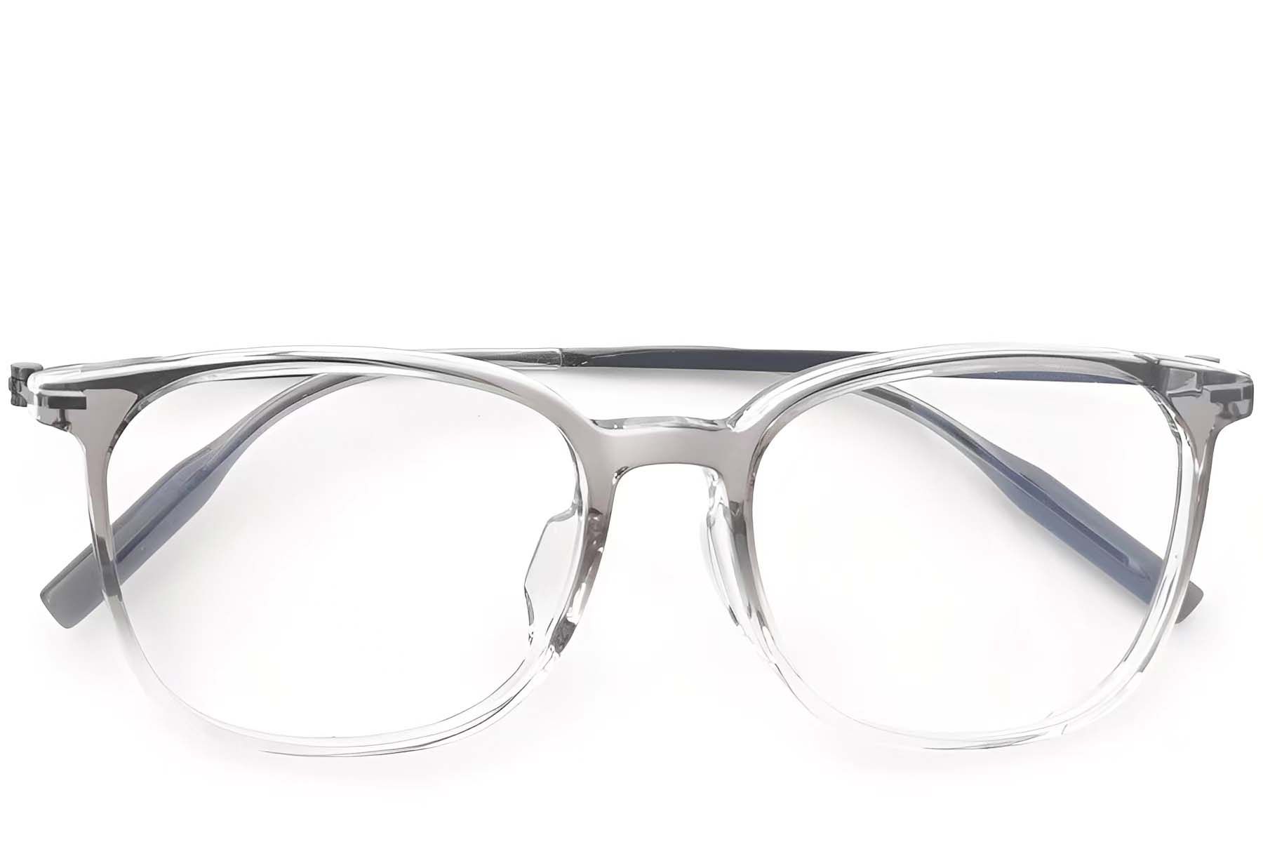 Rectangular Gray Titanium Glasses #BS2419-0134