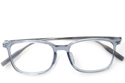 Rectangular Blue Titanium Glasses #BS2419-0137