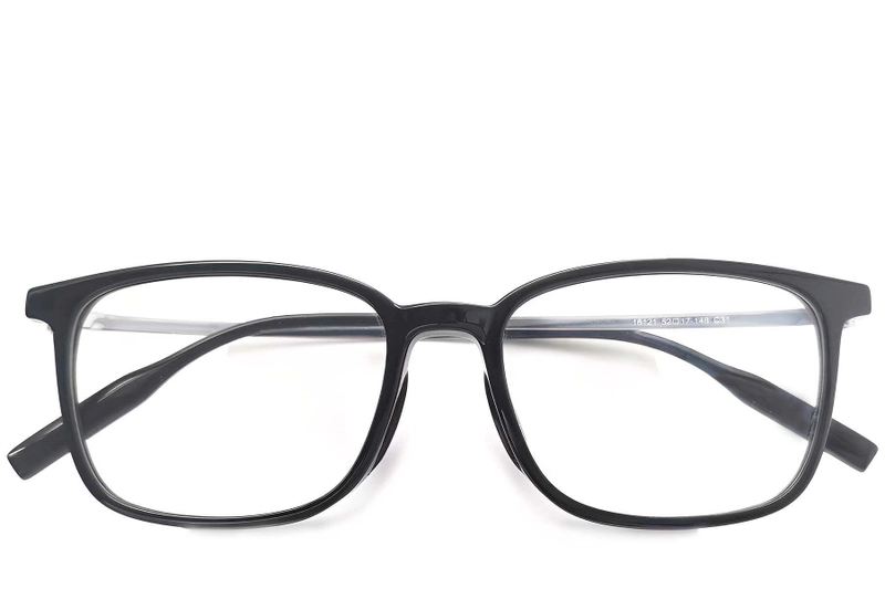 Rectangular Black Titanium Glasses #BS2419-0139
