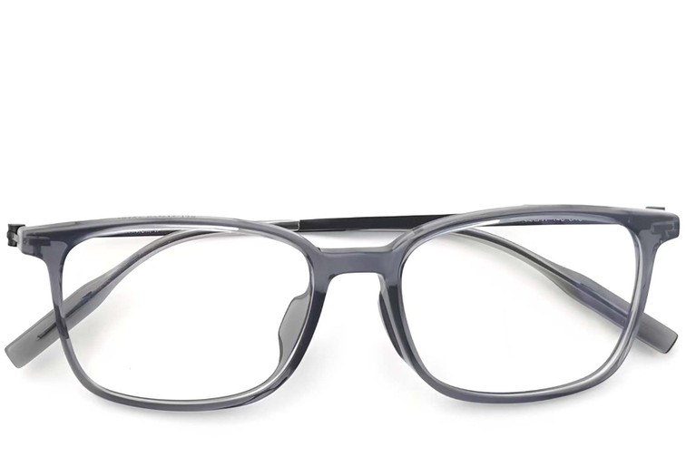 Gafas rectangulares de titanio gris #BS2419-0140