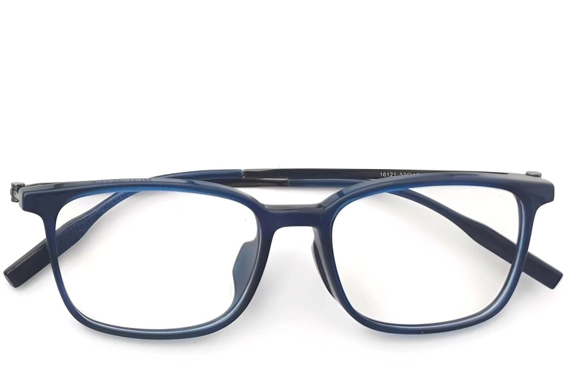 Rectangular Blue Titanium Glasses #BS2419-0141