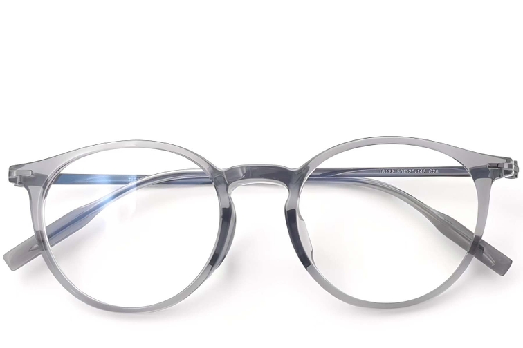 Oval Gray Titanium Glasses #BS2419-0142