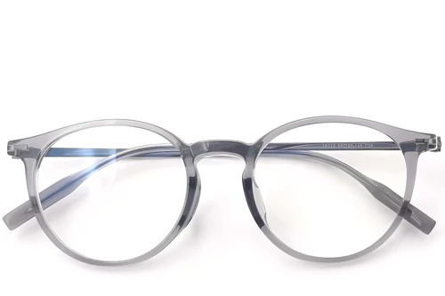 Oval Grey Titanium Glasses #BS2419-0142