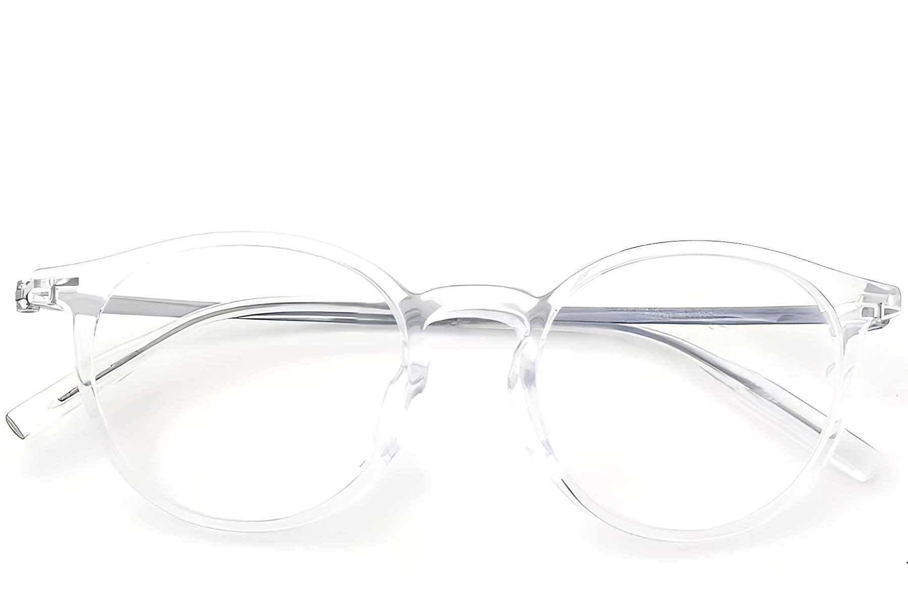 Oval Transparent Titanium Glasses #BS2419-0144