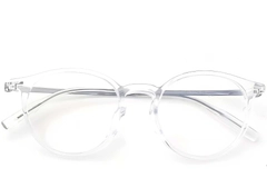 Oval Transparent Titanium Glasses #BS2419-0144