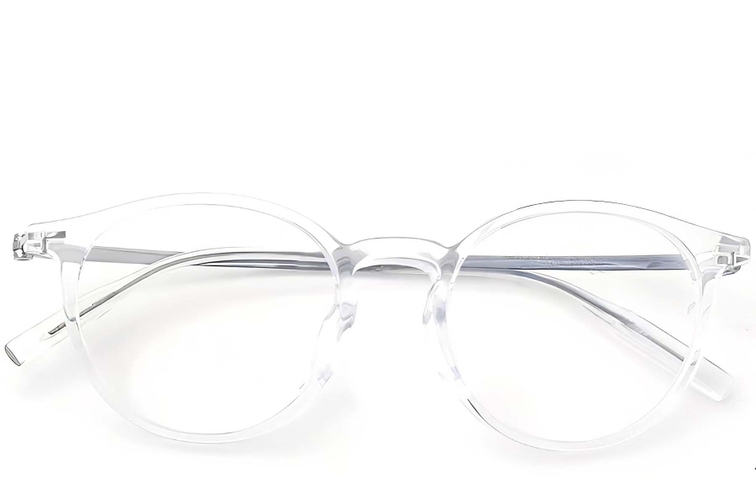 Oval Transparent Titanium Glasses #BS2419-0144