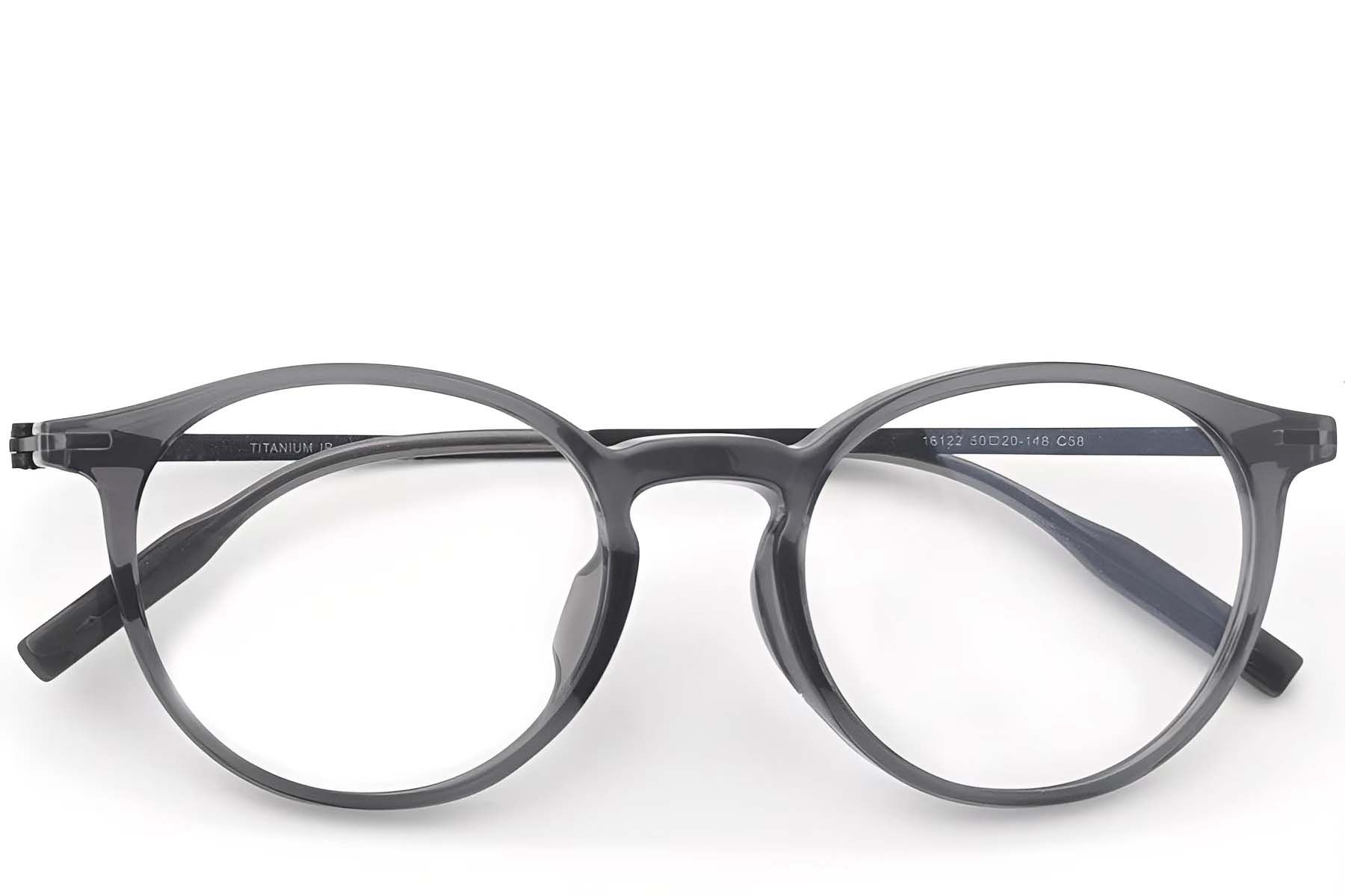 Oval Gray Titanium Glasses #BS2419-0145