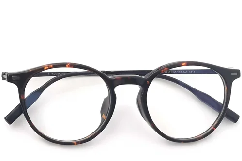 Lunettes ovales en titane écaille de tortue #BS2419-0147