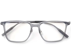 Rectangular Gray Titanium Glasses #BS2419-0150