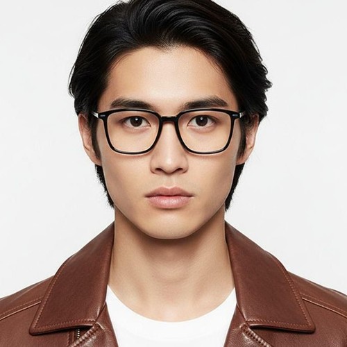 Rectangular Black Titanium Glasses #BS2419-0151