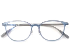 Oval Blue Titanium Glasses #BS2419-0155