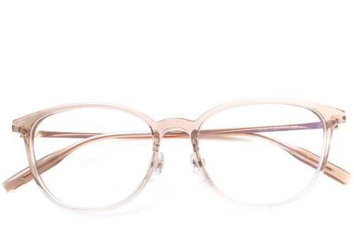 Lunettes ovales en titane rose #BS2419-0158