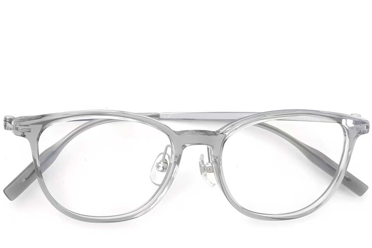 Occhiali ovali in titanio grigio #BS2419-0161